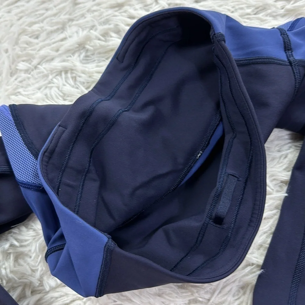 Lululemon Colour Me Ombre Crop *21" Midnight Navy / Gatsby Blue / Visto Blue - Picture 4 of 7